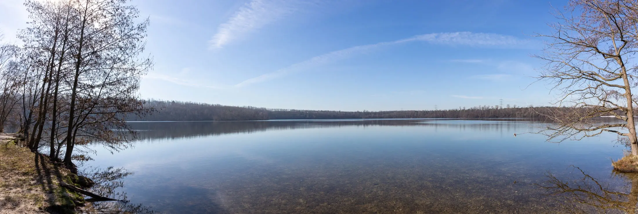 Blick auf den Bleibtreusee im Süden von Hürth