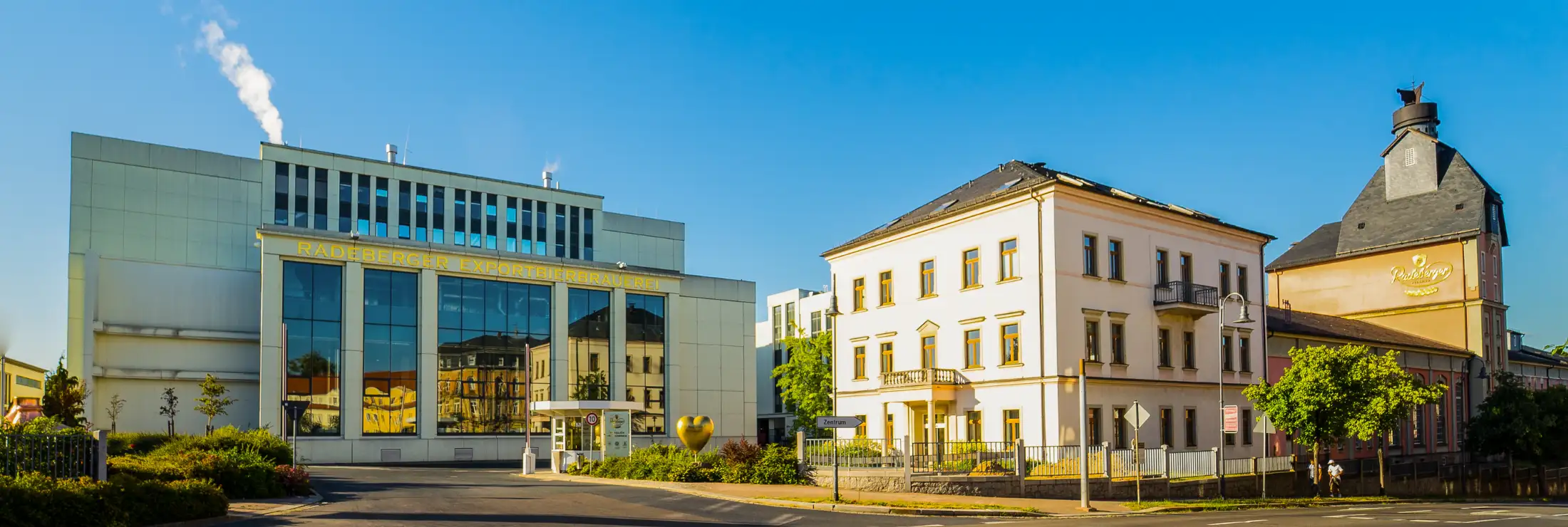 Die Radeberger Exportbierbrauerei in Radeberg